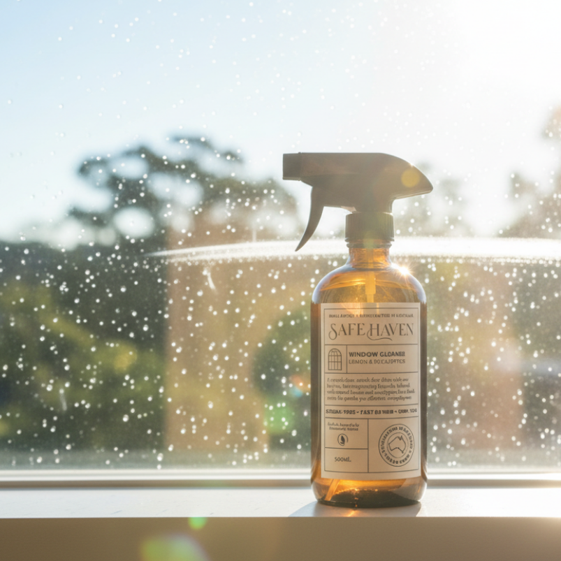 SafeHaven Window Cleaner – Lemon & Eucalyptus
