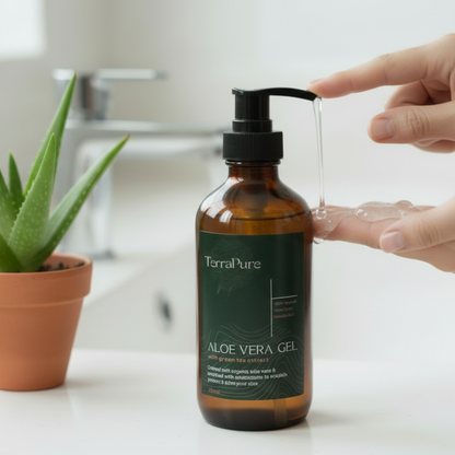TerraPure Aloe Vera Gel with Green Tea Extract (250mL)