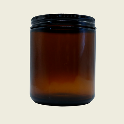 Homemade Haven Empty Amber Glass Jar – 250 mL