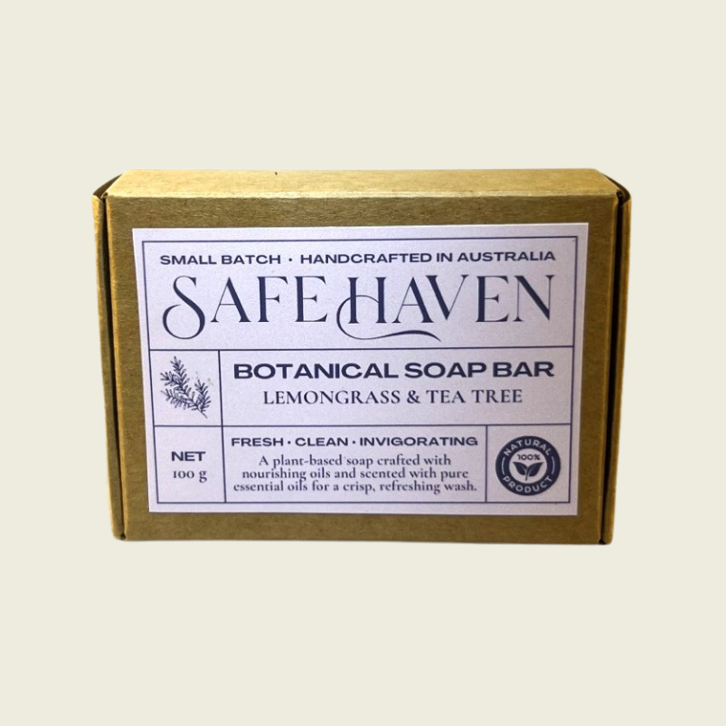 SafeHaven Lemongrass & Tea Tree Soap Bar