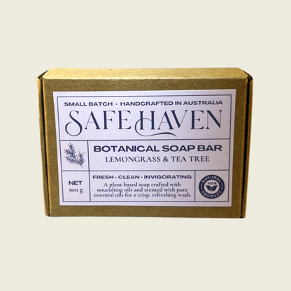 SafeHaven Lemongrass & Tea Tree Soap Bar