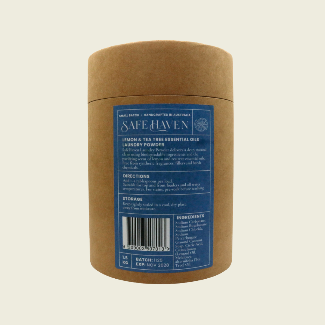 SafeHaven Lemon & Tea Tree Laundry Powder